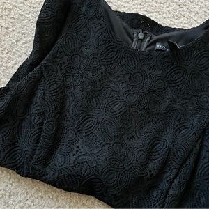 Black Lace Peplum WHBM Tank Top